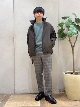 「GLOBAL WORK（グローバルワーク）のアイテム（ブルゾン）」を使った、おばさん（メンズ・166cm）の秋コーディネート