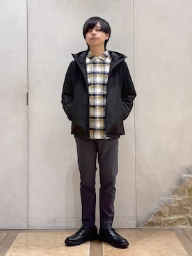 「アイテム（その他シューズ）」を使った、おばさん（メンズ・166cm）の秋コーディネート