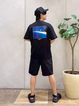 「GLOBAL WORK（グローバルワーク）のアイテム（シューズ）」を使った、おばさん（メンズ・166cm）の夏コーディネート