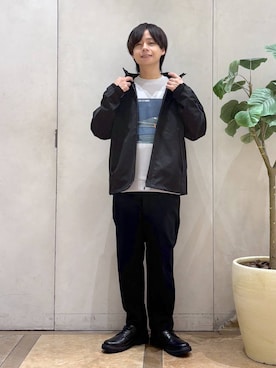 「アイテム（マウンテンパーカー）」を使った、おばさん（メンズ・166cm）の秋コーディネート