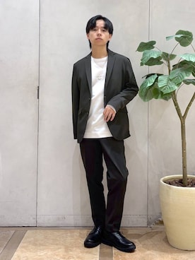 「アイテム（その他シューズ）」を使った、おばさん（メンズ・166cm）の秋コーディネート
