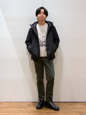 「GLOBAL WORK（グローバルワーク）のアイテム（ブルゾン）」を使った、おばさん（メンズ・166cm）の春コーディネート