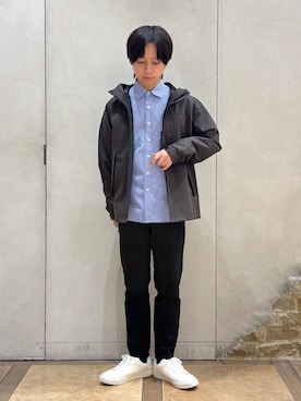 「GLOBAL WORK（グローバルワーク）のアイテム（ブルゾン）」を使った、おばさん（メンズ・166cm）の春コーディネート