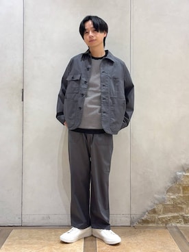 「GLOBAL WORK（グローバルワーク）のアイテム（ブルゾン）」を使った、おばさん（メンズ・166cm）の春コーディネート