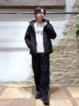 「GLOBAL WORK」｜おばさん（メンズ・166cm）の冬コーディネート