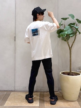 「GLOBAL WORK（グローバルワーク）のアイテム（シューズ）」を使った、おばさん（メンズ・166cm）の夏コーディネート