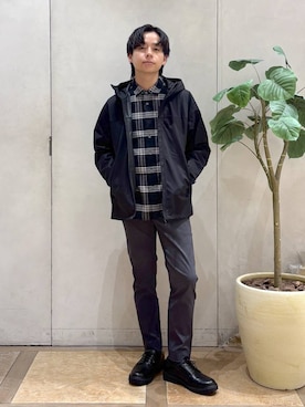 「GLOBAL WORK（グローバルワーク）のアイテム（マウンテンパーカー）」を使った、おばさん（メンズ・166cm）の秋コーディネート