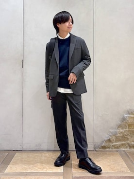 「アイテム（その他シューズ）」を使った、おばさん（メンズ・166cm）の秋コーディネート