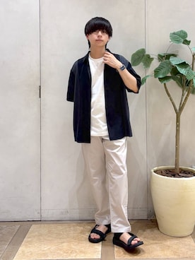 「GLOBAL WORK（グローバルワーク）のアイテム（シューズ）」を使った、おばさん（メンズ・166cm）の夏コーディネート