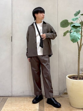 「アイテム（その他シューズ）」を使った、おばさん（メンズ・166cm）の秋コーディネート
