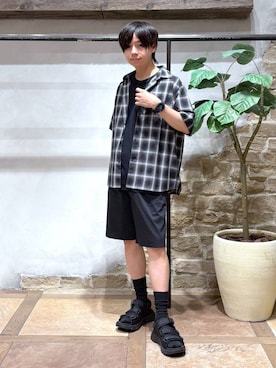 「GLOBAL WORK（グローバルワーク）のアイテム」を使った、おばさん（メンズ・166cm）の春コーディネート