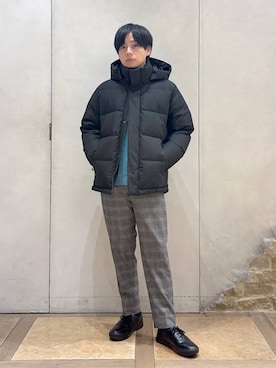 「GLOBAL WORK（グローバルワーク）のアイテム（パンツ）」を使った、おばさん（メンズ・166cm）の冬コーディネート