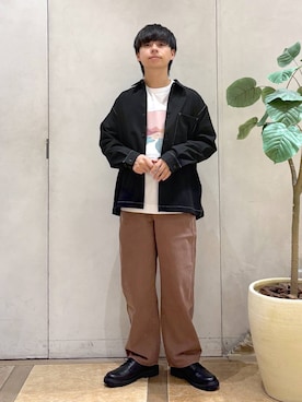 「アイテム（その他シューズ）」を使った、おばさん（メンズ・166cm）の秋コーディネート
