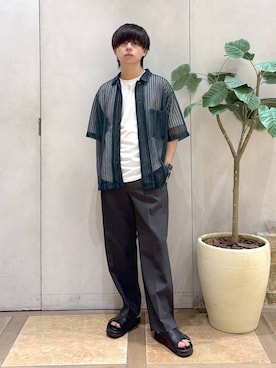 「GLOBAL WORK（グローバルワーク）のアイテム」を使った、おばさん（メンズ・166cm）の夏コーディネート