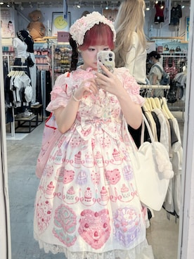 Angelic Prettyのジャンパースカートを使った人気ファッション