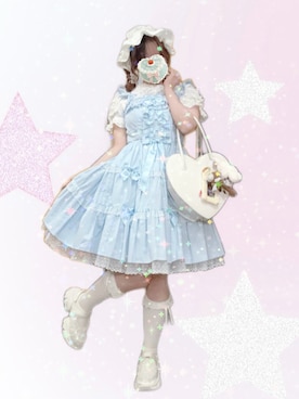 Angelic Prettyのジャンパースカート（ブルー系）を使った人気