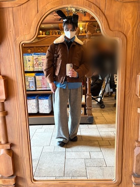 「AZUL（アズール）のアイテム」を使った、Taichiさん（メンズ・173cm）の冬コーディネート