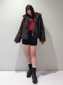 レオパードフェイクファーコート｜ムルーア（MURUA）公式通販｜RUNWAY