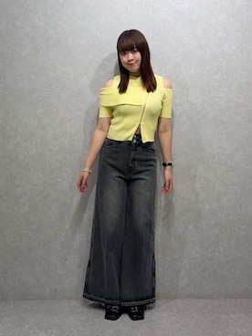 「MURUA（ムルーア）のアイテム」を使った、Harunaさん（レディース・162cm）の夏コーディネート