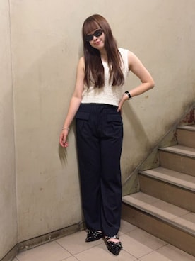 「MURUA（ムルーア）のアイテム」を使った、Harunaさん（骨格ストレート・レディース・162cm）の夏コーディネート