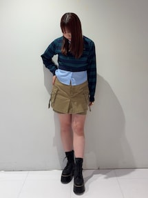 ウォッシュカーゴスカートパンツ｜ムルーア（MURUA）公式通販｜RUNWAY
