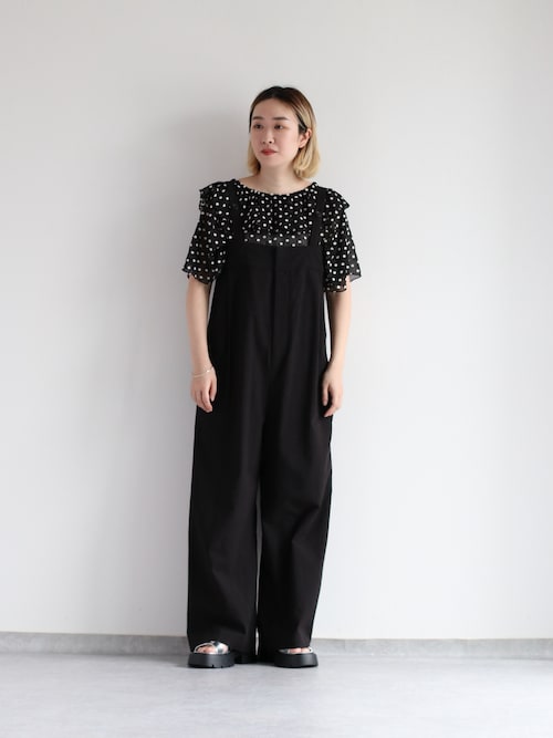 セール】綿レーヨンタックロンパース ＜セットアップ可能