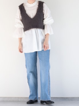 3taniさん（レディース・162cm）の冬コーディネート