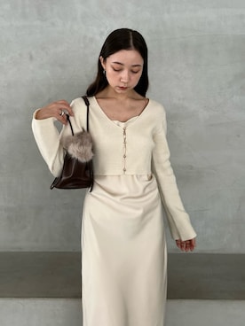 「肌見せ」｜SNIDELさん（レディース・152cm）の秋コーディネート