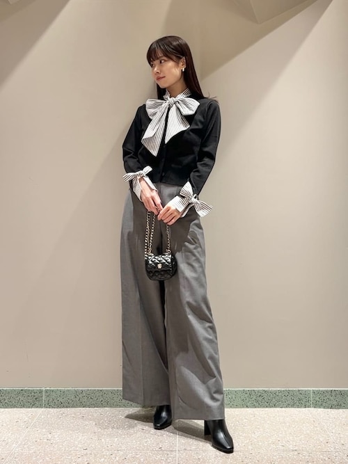 セール】ボウタイドッキングニットプルオーバー（ニット/セーター