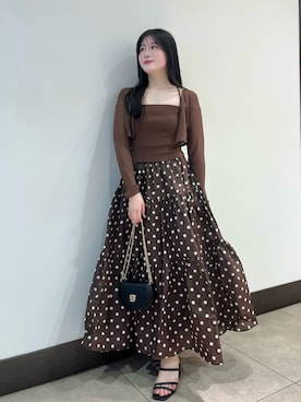 「SNIDEL（スナイデル）のアイテム（ワンピース/ドレス）」を使った、SNIDELさん（レディース・158cm）の春コーディネート