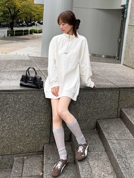 「アイテム（イヤリング）」を使った、SNIDELさん（レディース・162cm）の秋コーディネート