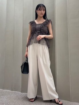 「SNIDEL（スナイデル）のアイテム（バッグ）」を使った、SNIDELさん（レディース・163cm）の春コーディネート