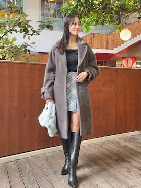 SNIDELさん（レディース・163cm）の冬コーディネート