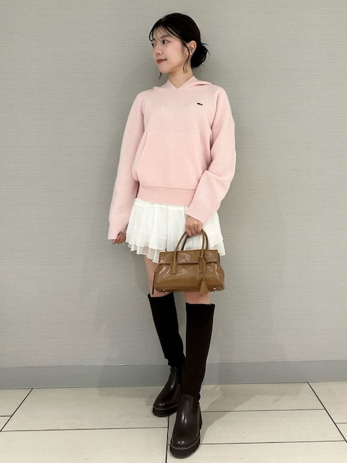 SNIDEL チュールフリルスウェットパーカー　ミニスカショーパン　スナイデル レイヤードフリルミニスカショーパン【カンヘウォン着用】(ショート