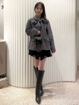 「肌見せ」｜SNIDELさん（レディース・158cm）の秋コーディネート