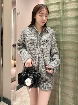 「アイテム（チャーム）」を使った、SNIDELさん（レディース・162cm）の秋コーディネート