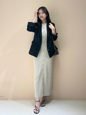 「SNIDEL（スナイデル）のアイテム（ジャケット/アウター）」を使った、SNIDELさん（レディース・163cm）の夏コーディネート