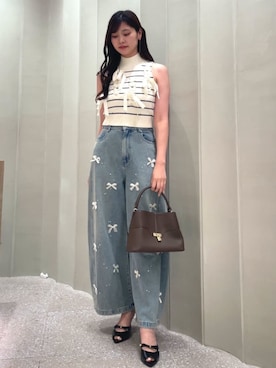 「SNIDEL（スナイデル）のアイテム（アクセサリー）」を使った、SNIDELさん（レディース・171cm）の夏コーディネート
