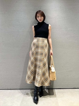 「SNIDEL（スナイデル）のアイテム（トップス）」を使った、SNIDELさん（レディース・153cm）の夏コーディネート