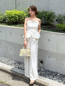 「SNIDEL（スナイデル）のアイテム（シューズ）」を使った、SNIDELさん（レディース・162cm）の夏コーディネート