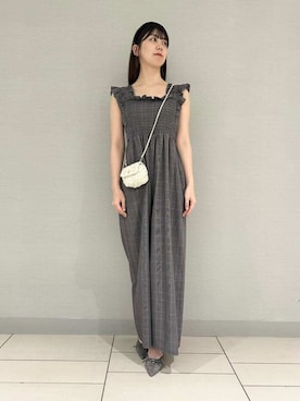 「アイテム（つなぎ/オールインワン）」を使った、SNIDELさん（レディース・165cm）の夏コーディネート