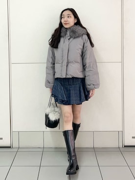 「SNIDEL（スナイデル）のアイテム（ダウンジャケット/コート）」を使った、SNIDELさん（レディース・165cm）の秋コーディネート