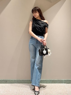 「シアー素材」｜SNIDELさん（レディース・165cm）の夏コーディネート