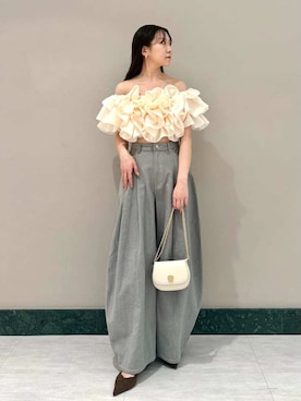 SNIDELさん（レディース・159cm）の冬コーディネート