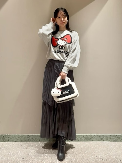 ストレートプリーツティアードスカート（スカート）｜SNIDEL