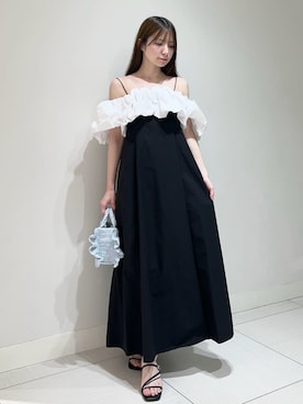 「SNIDEL（スナイデル）のアイテム（バッグ）」を使った、SNIDELさん（レディース・155cm）の夏コーディネート