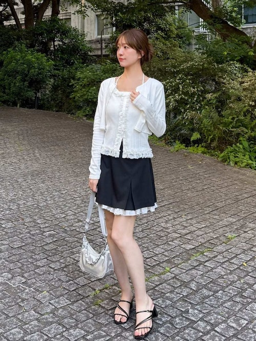 SNIDEL（スナイデル） パンツ レイヤードミニスカショーパン