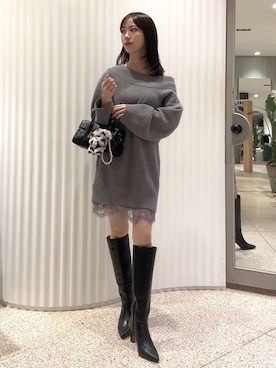 「アイテム（キーケース/キーアクセサリー）」を使った、SNIDELさん（レディース・158cm）の秋コーディネート