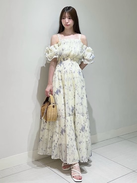 「SNIDEL（スナイデル）のアイテム（バッグ）」を使った、SNIDELさん（レディース・155cm）の夏コーディネート