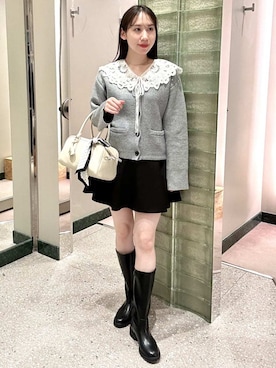 SNIDELさん（レディース・162cm）の冬コーディネート